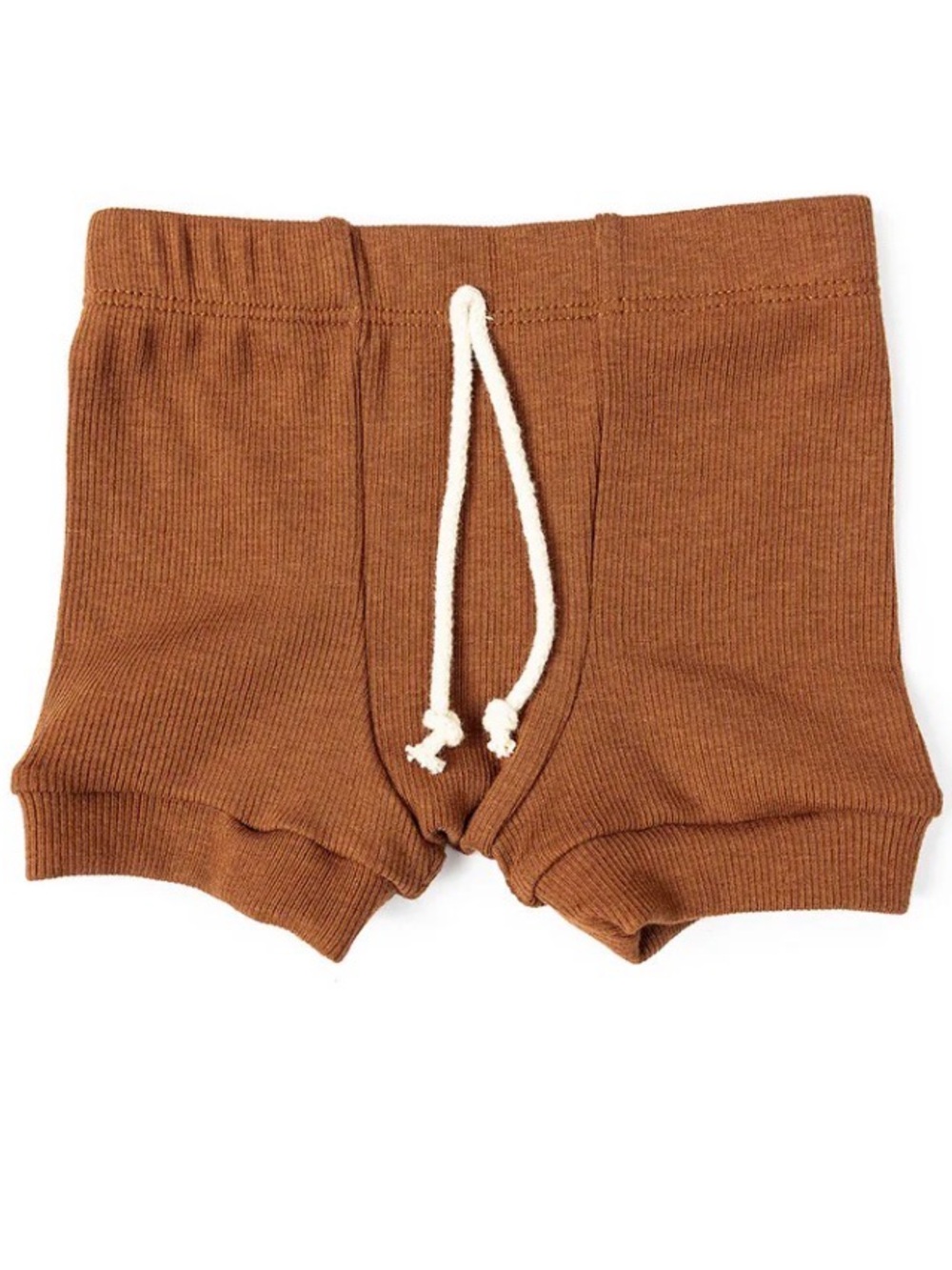 NWT Childhoods Clothing - RIB KNIT SHORTS CO - COGNAC 18-24 months